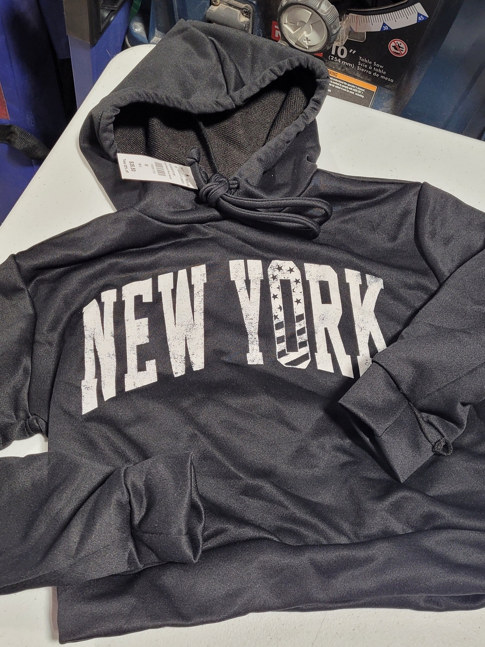 Kids Black 'New York' Pullover Hoodie